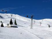 View over the Golm ski area