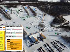 Trail map Bottineau Winter Park