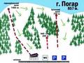 Trail map Mt. Pohar (Погар) – Slavske (Славське)