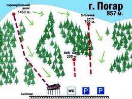 Ski resort Mt. Pohar (Погар) – Slavske (Славське)