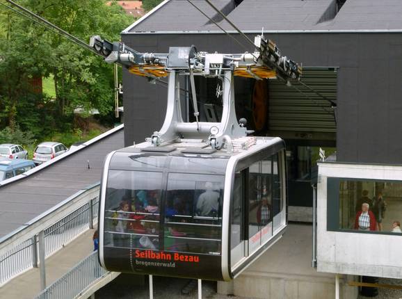 Sonderdachbahn - 60pers. Funifor - wind stable ropeway with wide rope gauge
