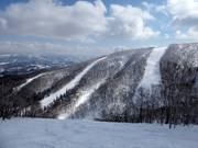 View of the challenging slopes Isola A and Isola B