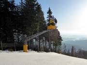High-performance snow cannon in the Černá hora ski area