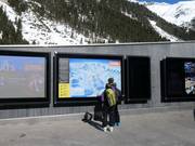 Information board at the valley station of the Eisgratbahn