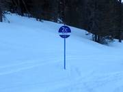 Slope marking at Speikboden