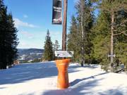 Slope signage in Oslo Vinterpark Tryvann