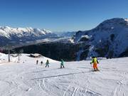Ski course in the ski area