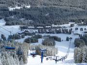 View of the accommodations at Castle Mountain