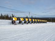 Snow cannons in the Ylläs ski resort