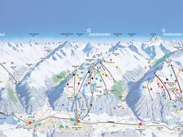 Trail map Jakobshorn (Davos Klosters)