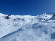 Freeride terrain at Mt. Hutt
