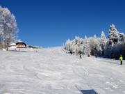 Easy and wide slope at the Almwiesenlift