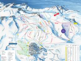 Trail map La Parva