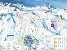 Trail map La Parva