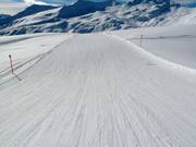 Groomed slope at Parsenn