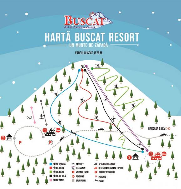 Buscat – Staţiunea Muntele Băişorii