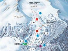 Trail map Jeizinen Feselalp – Gampel/Steg