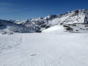 Very good slope grooming in Breuil-Cervinia