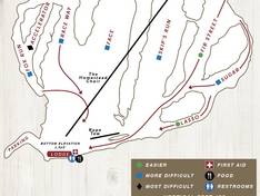 Trail map Cooper Spur