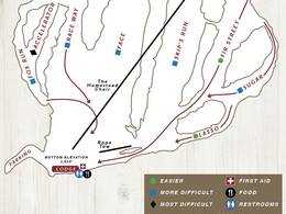 Trail map Cooper Spur
