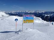 Good signage on the slopes