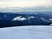 View over the southern Black Forest of the Swiss Alps