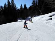 Ski course in the ski area