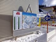 Information board with slope status in Alta Badia