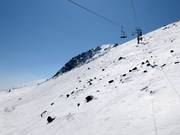 Black slope Laleto 2 and off-piste powder slopes