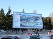 Large slope map at the parking lot