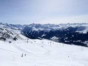 View over the Madrisa ski area