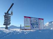 Slope map and slope signage at Kalteck