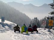 Natural toboggan run Laterns
