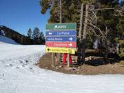 Slope signage in Masella