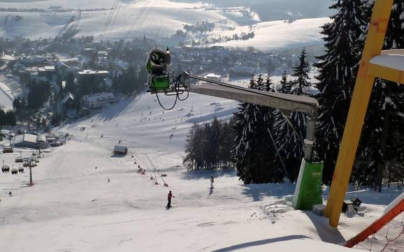 Snow reliability Central Ore Mountains – Snow reliability Fichtelberg – Oberwiesenthal