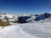 From the slopes, you can enjoy a breath-taking view of the Zilltal and Tux mountains