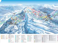 Trail map Kvitfjell