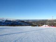 View over Hundfjället all the way to Trysil in Norway