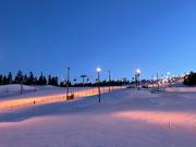 Night skiing