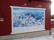 Slope map in the Kläppen ski area