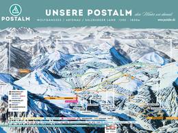 Trail map Postalm am Wolfgangsee