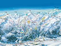Trail map Serre Chevalier – Briançon/Chantemerle/Villeneuve-la-Salle/Le Monêtier-les-Bains