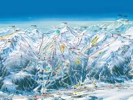Trail map Serre Chevalier – Briançon/Chantemerle/Villeneuve-la-Salle/Le Monêtier-les-Bains