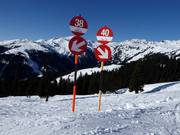 Clear slope signs