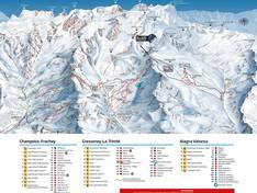 Trail map Alagna Valsesia/Gressoney-La-Trinité/Champoluc/Frachey (Monterosa Ski)