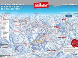 Trail map SkiWelt Wilder Kaiser-Brixental