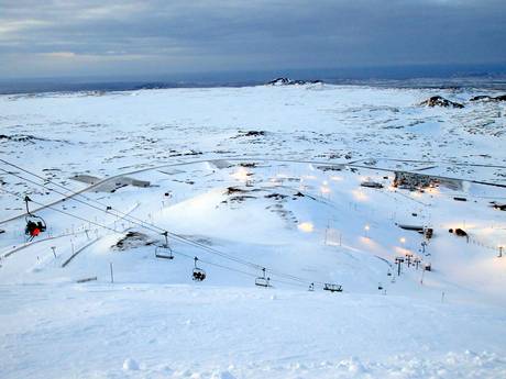 Iceland: size of the ski resorts – Size Bláfjöll