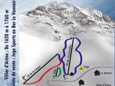 Trail map Villar d'Arène