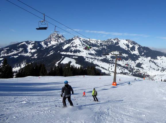 Men's downhill at the Kitzlahner 4-seater chairlift