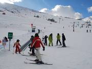 Ski school area at the Office du Tourisme in Le Corbier